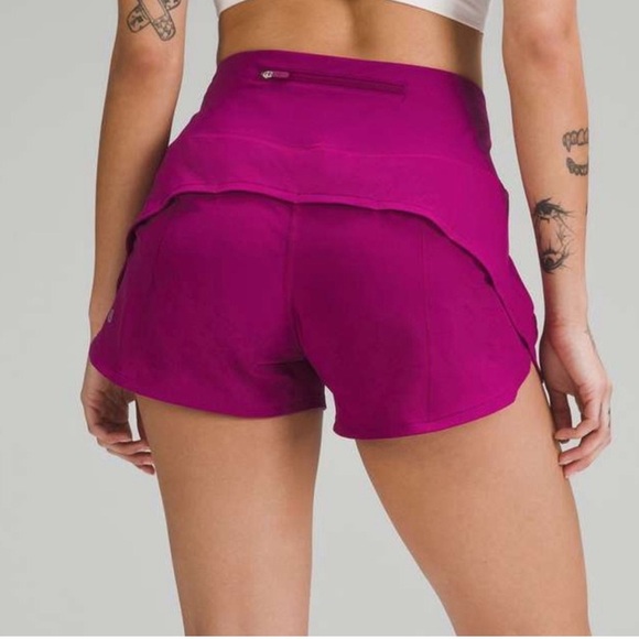 NWT RARE Lululemon Speed Up HR Short Magenta Size 4 - Picture 4 of 11